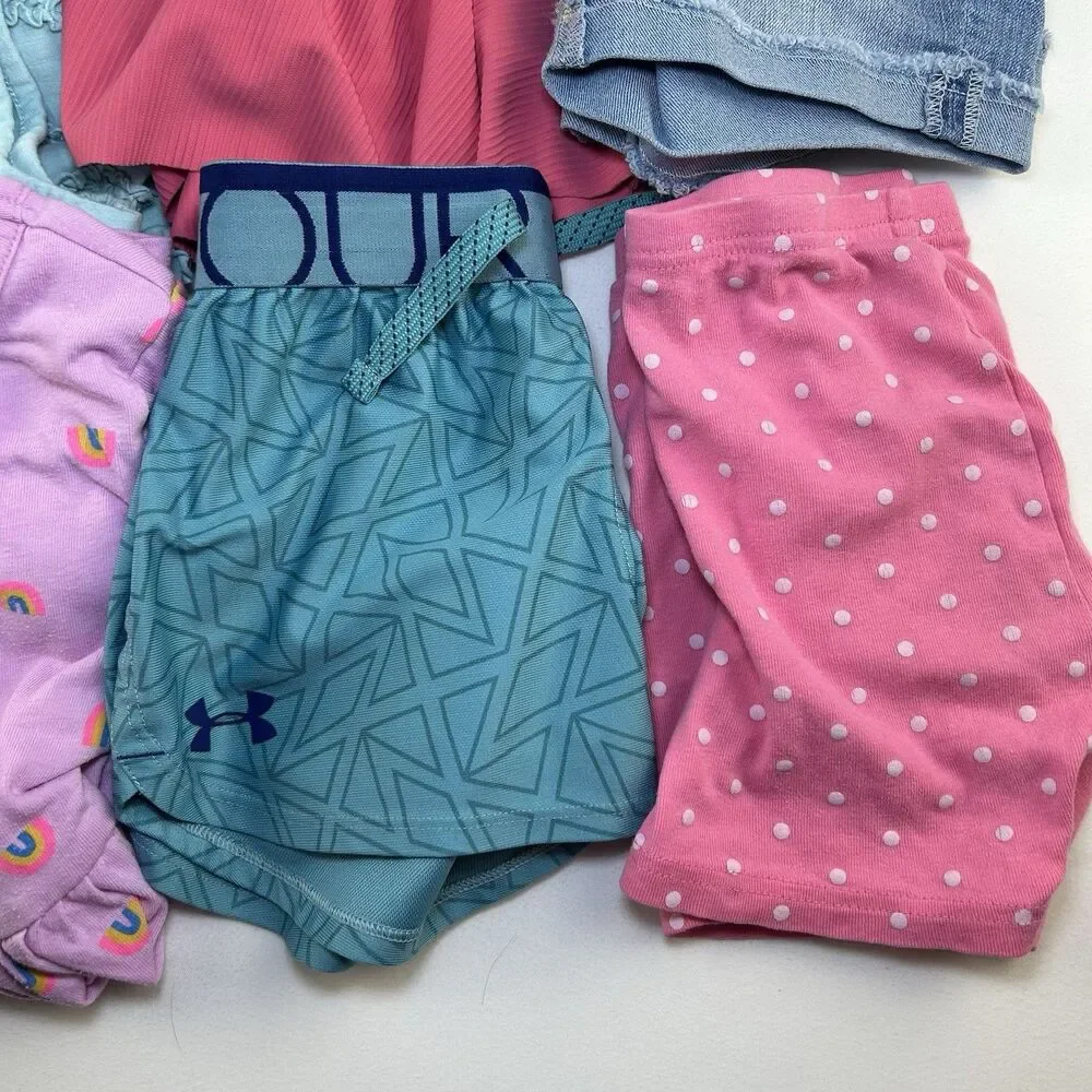 Girls 5T Clothing Lot Of 7 Piece Summer Fall Back To School Dresses Shorts Skirt